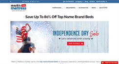 Desktop Screenshot of marksmattress.com