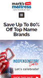 Mobile Screenshot of marksmattress.com